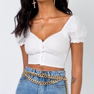 Princess Polly abe crop top